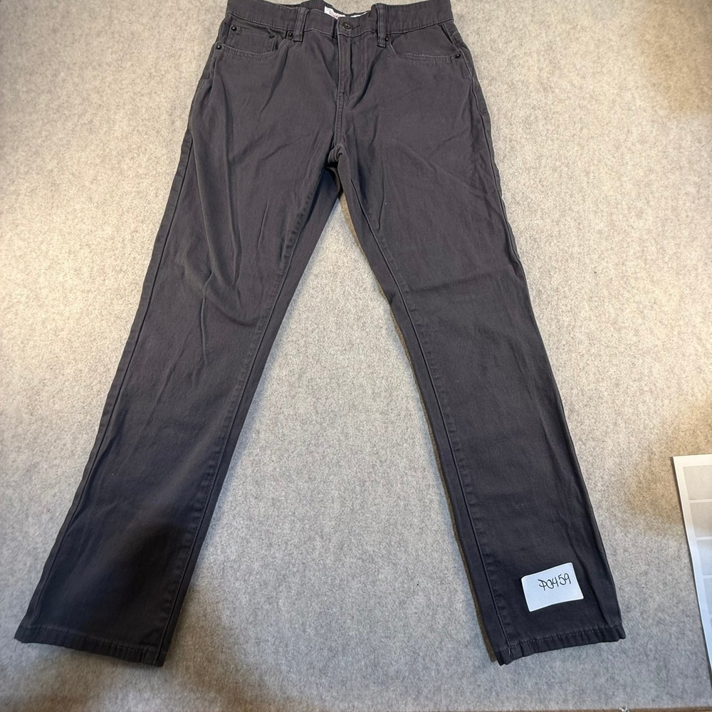 Lucky Brand‎ Boys Slim Fit Pants Charcoal Gray Size 14 Five Pocket Trousers